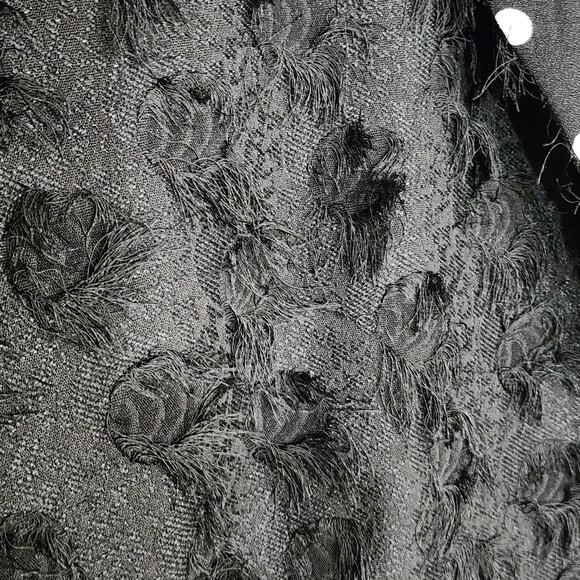 Saint Gil Paris Open Front Long Blazer Jacket Duster Designer‎ Lagenlook Black - Picture 6 of 8